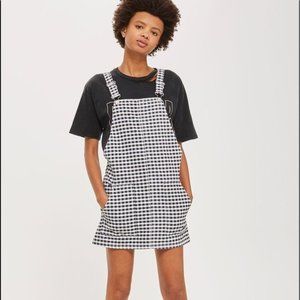 Topshop Gingham Overalls